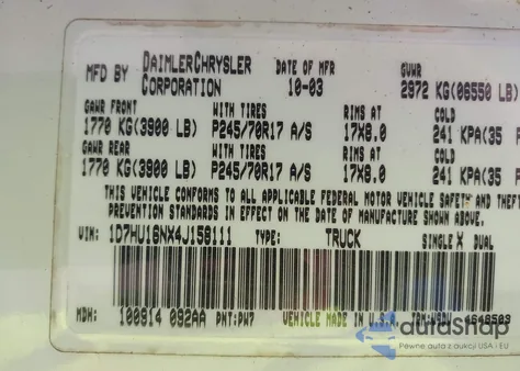 2004 Dodge Ram 1500 Slt/Laramie from USA, damaged, VIN 1D7HU16NX4J158111